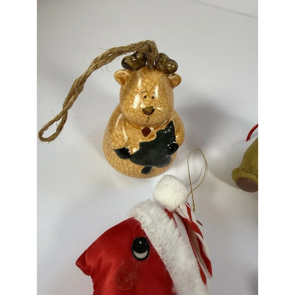 Vintage Christmas Ornaments Grandmacore | Cottagecore | Nostalgic Lot Of 9